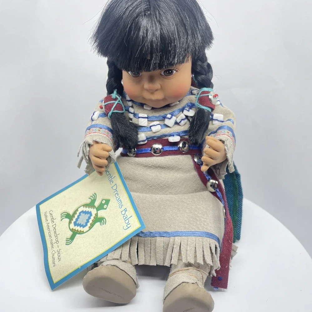 Gentle‎ Dreams Baby Doll Sioux Girl Collectible Native Figure NEW Indian Doll